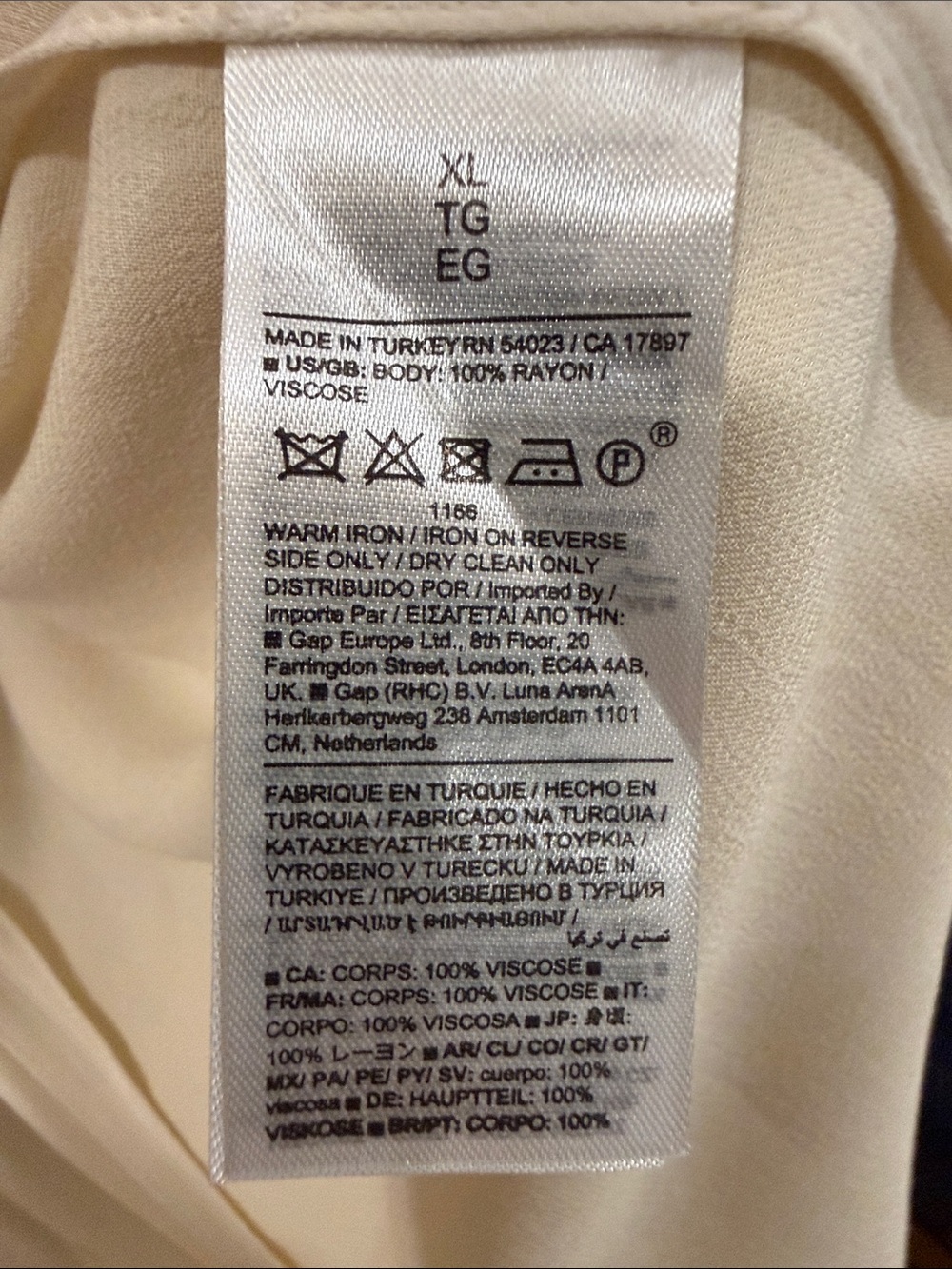 Banana Republic NWT Cream Wrap Midi Multi-Slit Dress with Long Sleeves - Picture 7 of 11